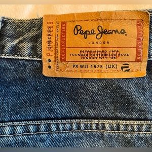 Vintage Pepe London plus size wide leg jeans